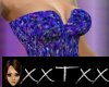 xxTxx Blue Glitter Top