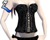 Black Goth Corset short
