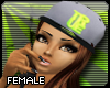 TRUE Lime/Gry/Blk Hat-F