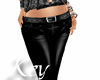 Black Leather Jeans