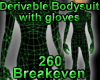 Derivable Bodysuit glove