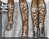 !*Floral Dmnd WhiteBoots