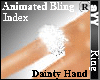 aYY-Anim Bling dainty hand index ring Right