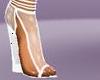 White See thru Wedges