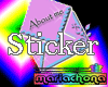 about me sticker