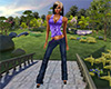 Purple Halter & Jeans