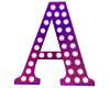 Purple Letter A