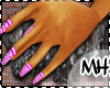 MH| pink zebra nails