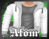 |A| M Fleece Hoody WHITE