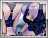 ::blue plaid mini vest::