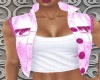 Pink Fringe Vest Top