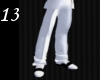 [13] White Pattern Pants