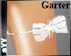 aYY-white Bow Diamond Garter