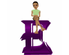 Jr*Purple E Letter Anima