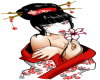 Lovely Geisha in Red