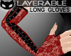 [SIN] Lacy Gloves Red