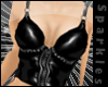 *S Spike black PVC Top