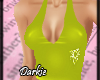 Lemon-Yellow Halter Top