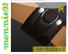 *M Leather Wristband R