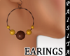 (ISA)WOOD BEADS EARINGS