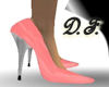 (DF) Satin Peach Pumps