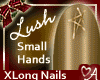 Gold nails long
