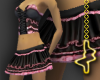 [M] Black Ruffle Skirt
