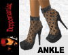 Chain Heart Ankle BLACK