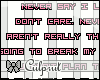 lC�l Never Say