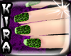 [Kira]Lime Leopard Nails