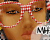 MH| red nerd glasses