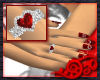 Ruby Heart Dainty Ring