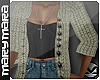 m> Grunge Cardigan Beige