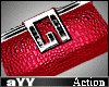 aYY-Money Action HandBag Red