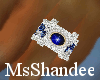 Diamond & sapphire ring