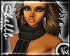 (FG) Black Twist scarf
