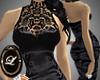 LIZ satin blkdress