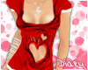 d� Red valentine top