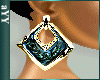 aYY-Luxury Emerald bling earrings