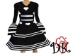 Black white LolitaDress