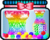 *Rd Rainbow Frilly Dress