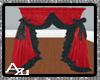 Antique Red Curtains