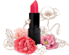 Pink Lipstick & flowers