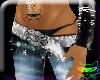 # Asym blue slim glitter