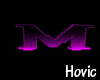 [H] Dark Rave Letter "M"