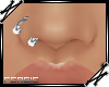 |F| Silver nose ring - R