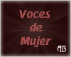 <AZ> VOCES DE MUJER I