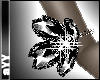 aYY-Flower Bracelet Blak
