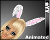 aYY-animated silver diamond baby pink bunnyears