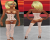 Burlesque corset white